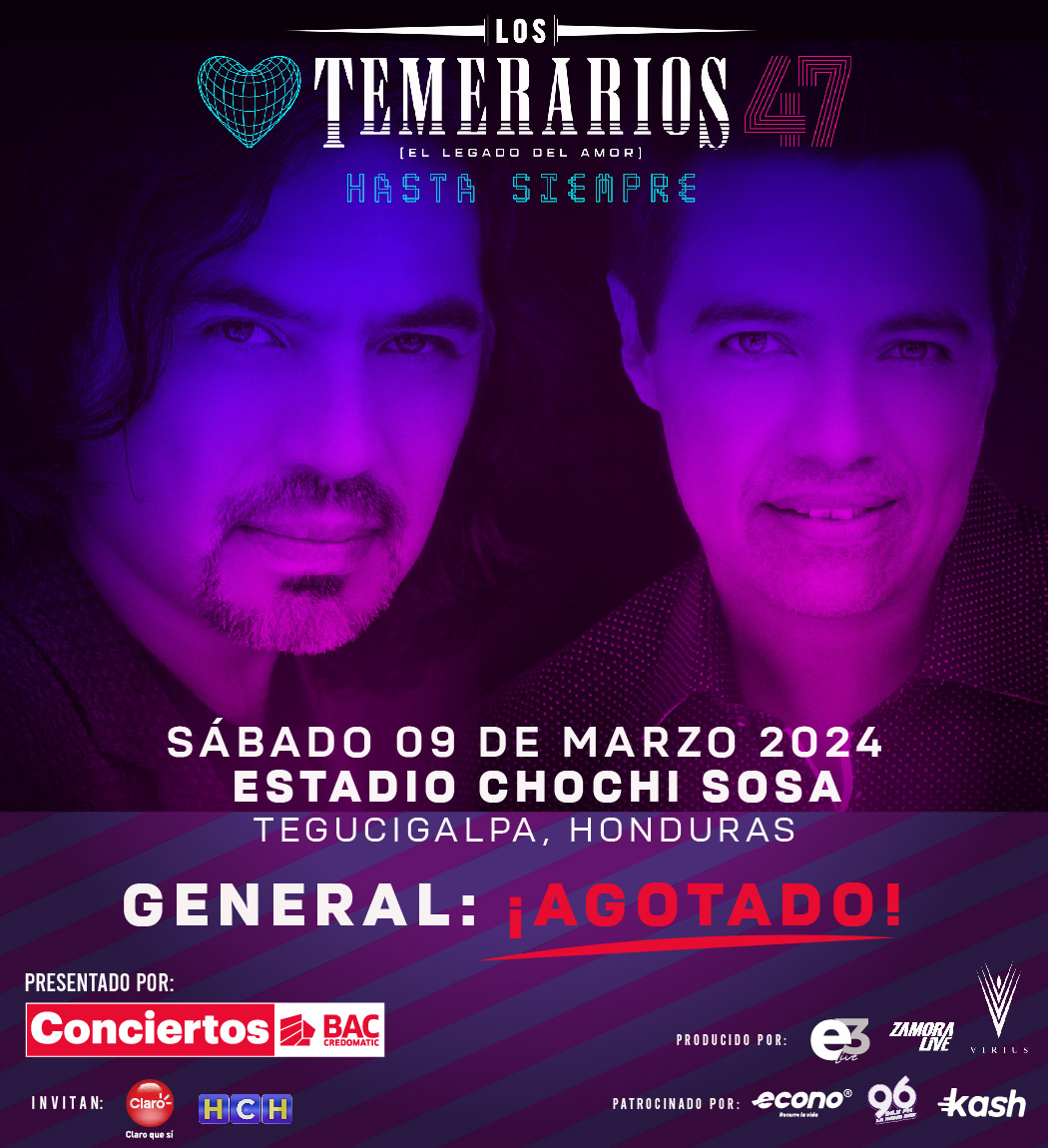 LOS TEMERARIOS (Hasta Siempre World Tour 2024) GRUPO ETR3S E3 Live